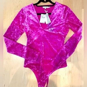 Good American velvet bodysuit